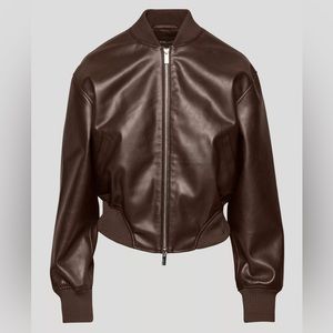 Aritzia Brown Leather Jacket